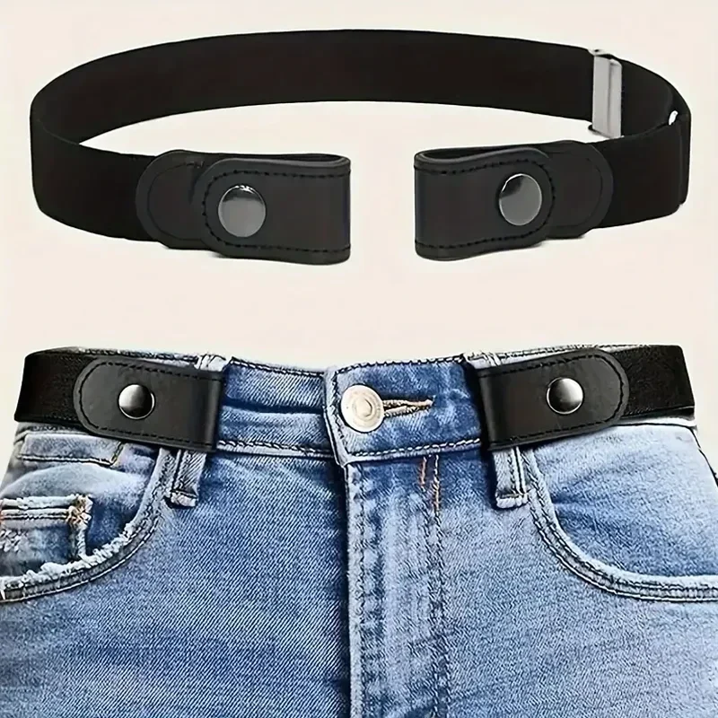 No-buckle elastic belt, 3 cm wide — representative supplier photograph