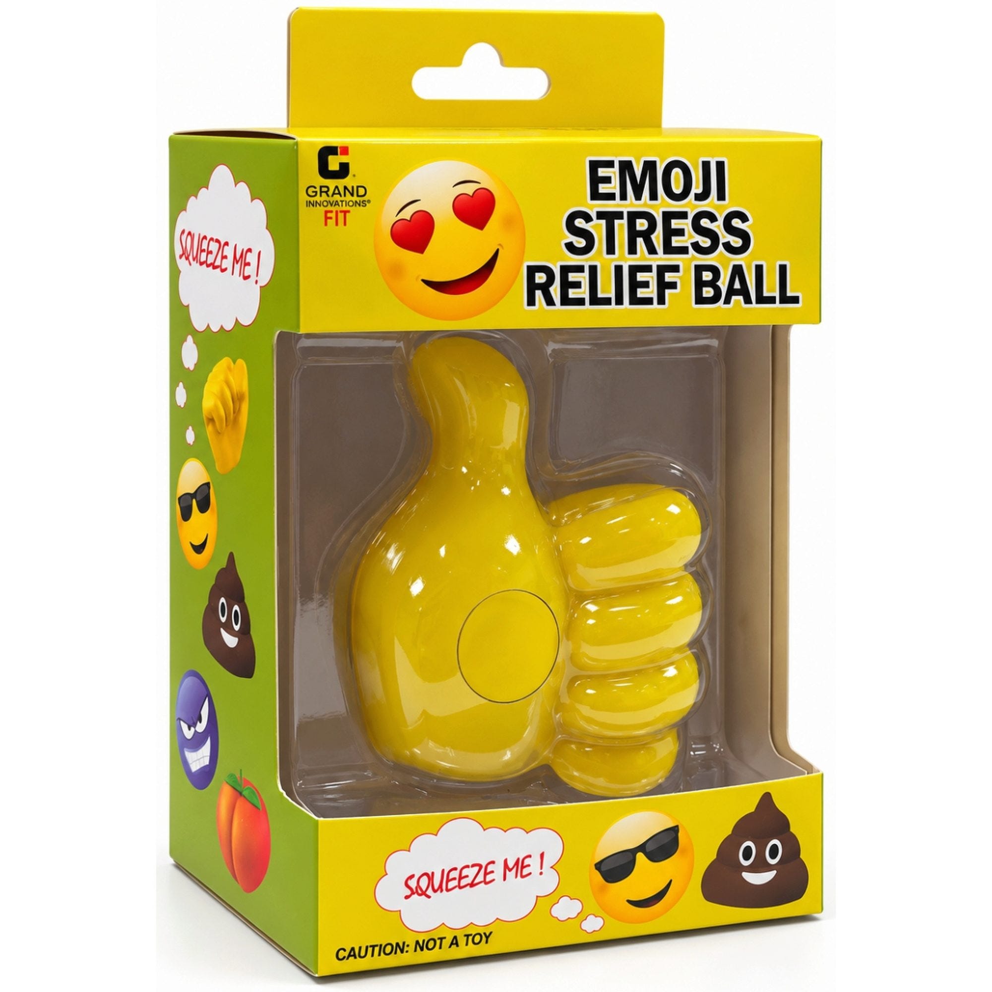 Bulk 24-Pack: Emoji Stress Ball in Thumbs Up Design