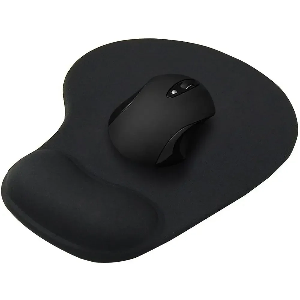 Mouse pad with wrist rest cushion