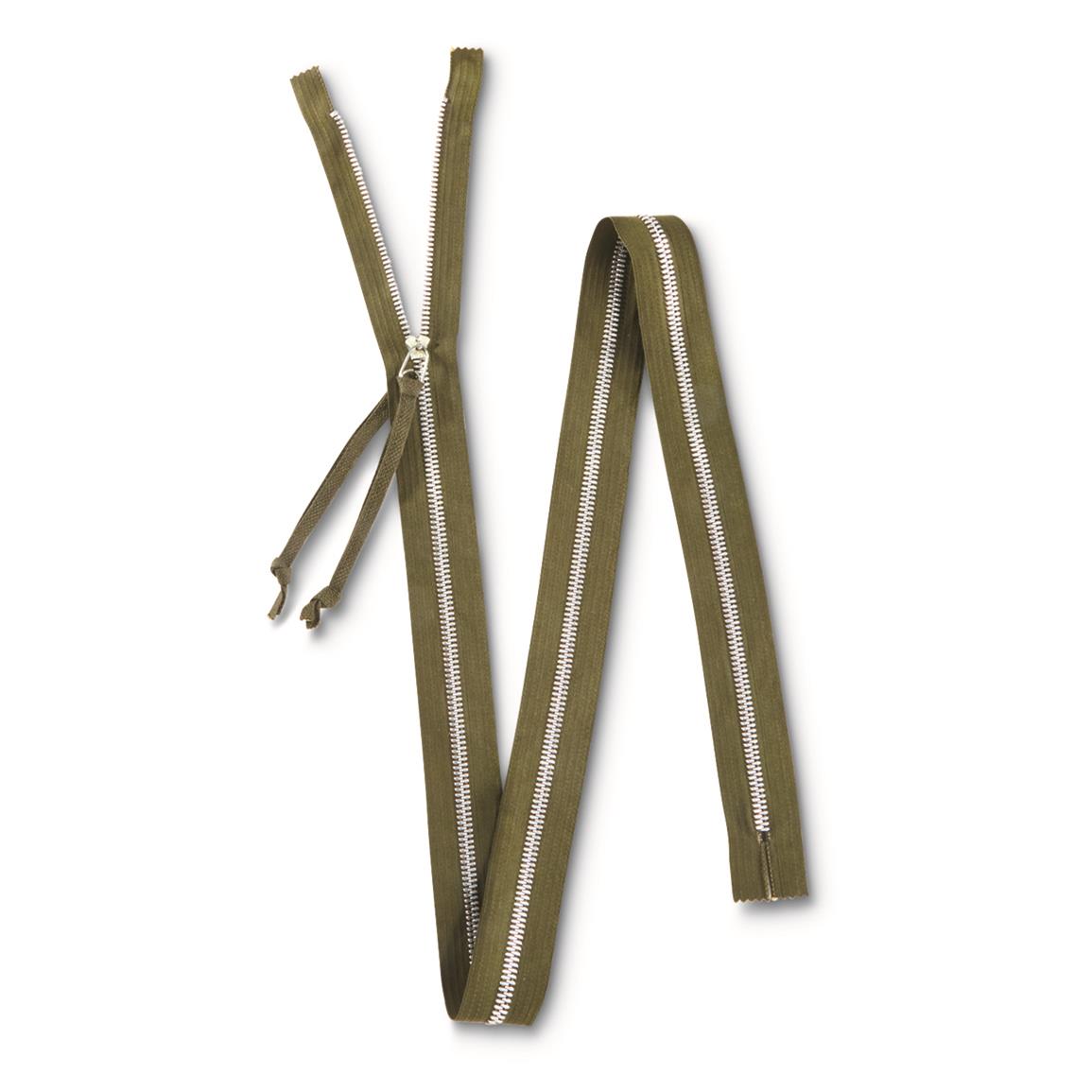 U.S. Military Surplus Scovill Sleeping Bag Zippers, 4 Pack, New