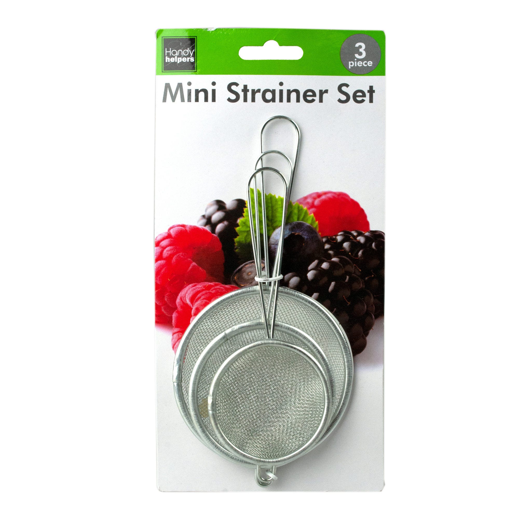 Bulk 24-Pack: Stainless Steel Mini Strainer Set