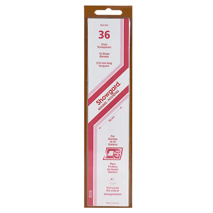 Showgard Mounts - 215mm Strips (Clear) - 36x215mm