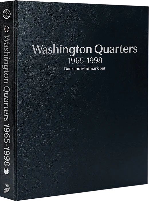 Washington Quarters 1965-1998, Date & Mintmark Set P, D & S (Black)