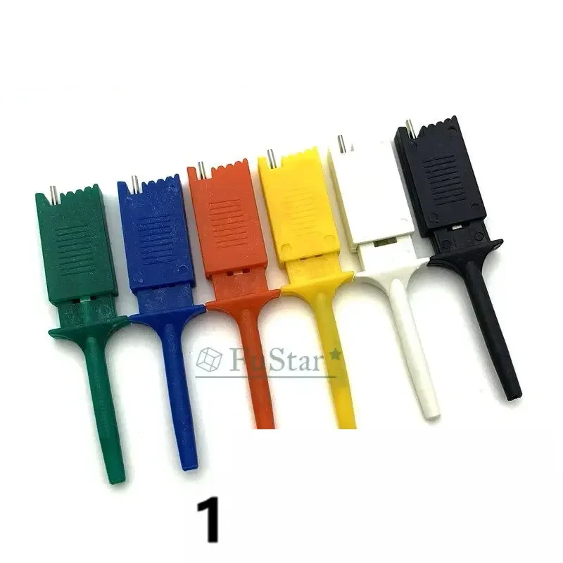 Mini test hook clips for electronics, set of 12