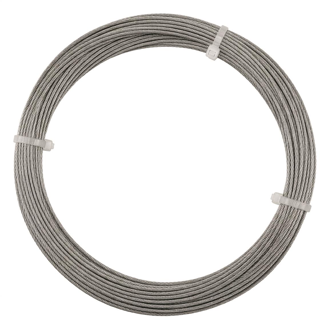 Swiss Municipal Surplus 1.8mm Braided Steel Wire, 20m, New