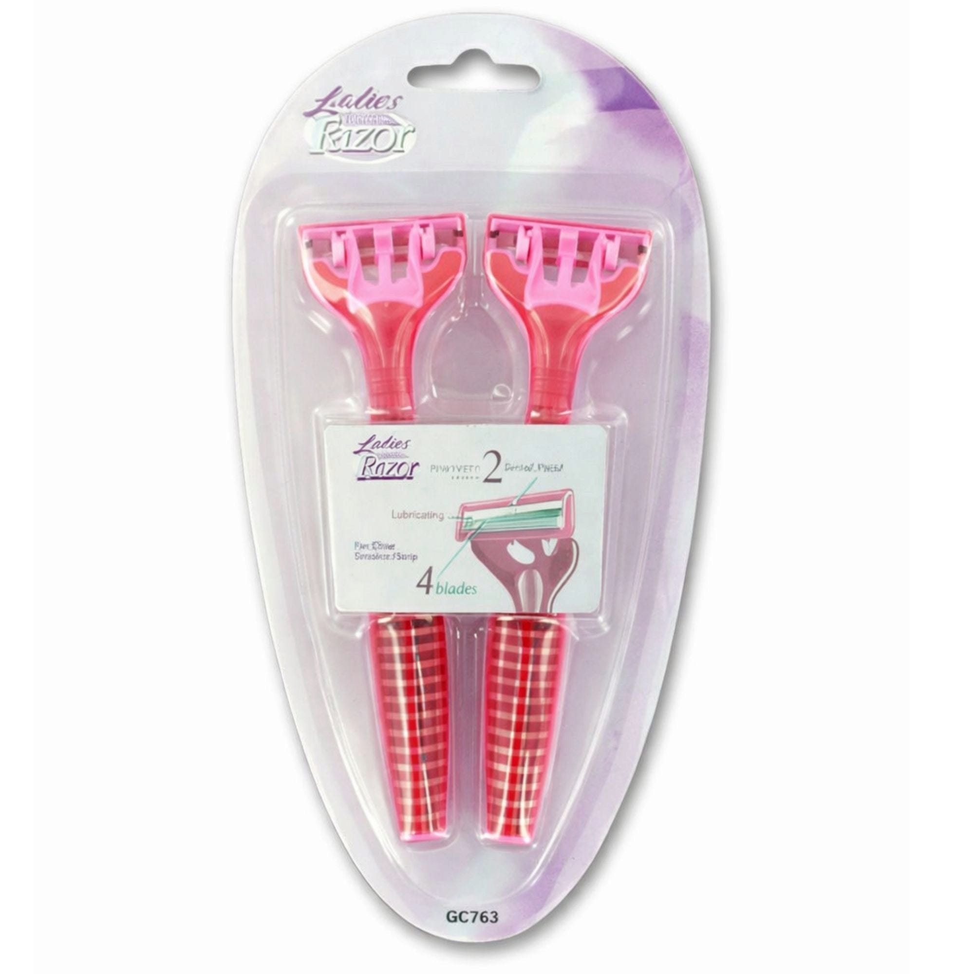 Bulk 24-Pack: Ladies Disposable Razor Set