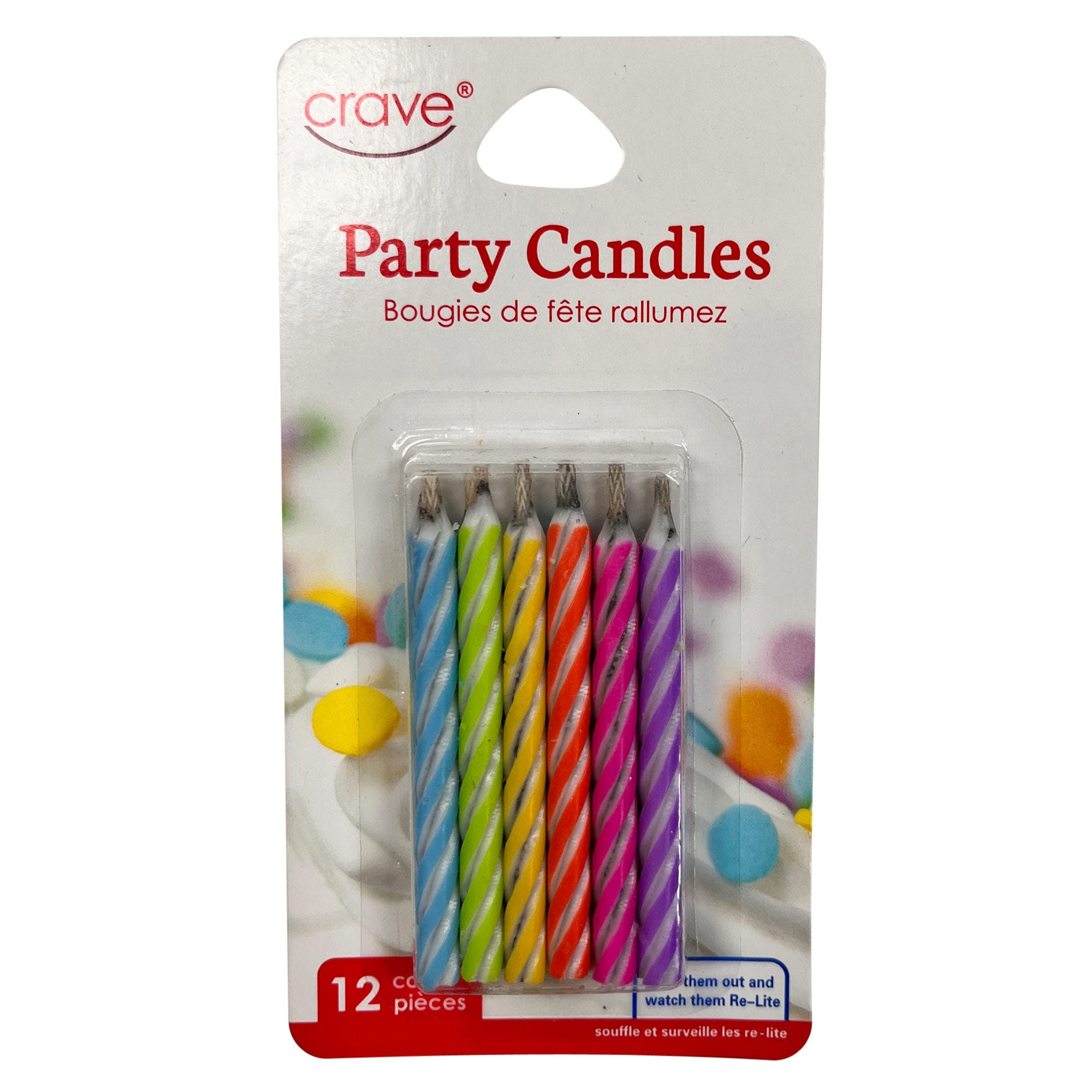 Bulk 36-Pack: Crave 12 Pack Relighting Party Candles