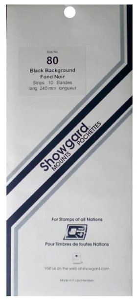 Showgard Showgard Mounts - 240mm Strips (Black) - 80x240mm