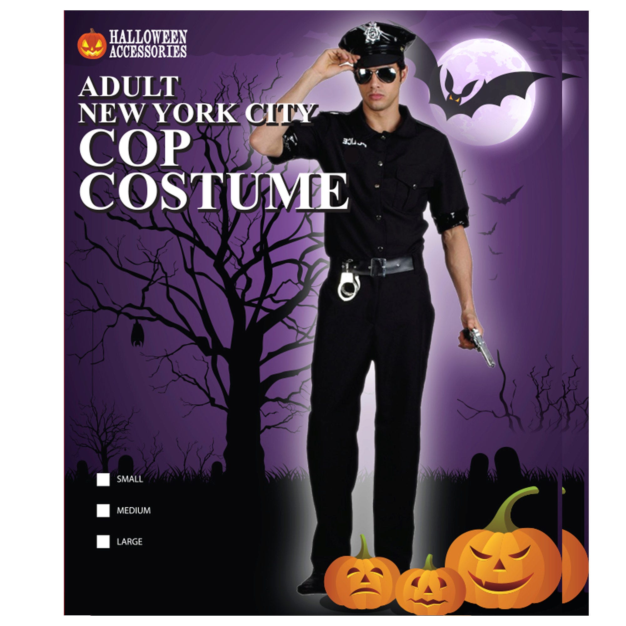 New York City Cop Hat + Coat + Pant + Belt (pack of 2)