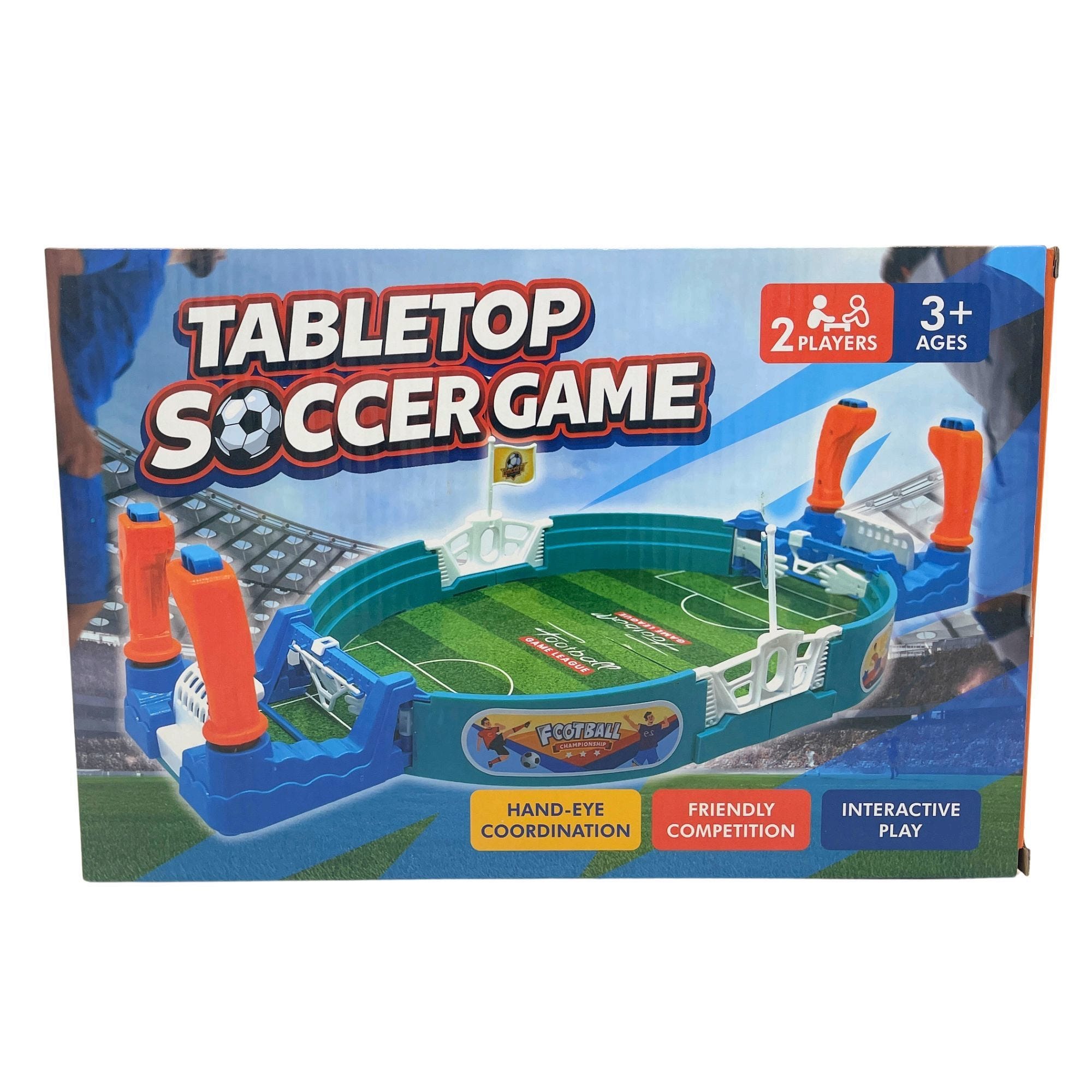 Foosball Style Tabletop Soccer Game  with Manual Goalie Control (pack of 4)