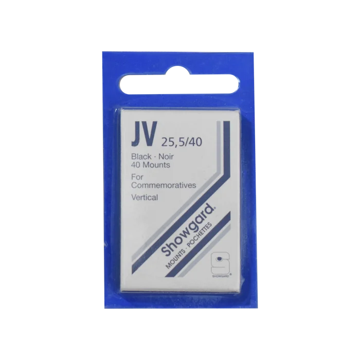 25x40mm Showgard Mounts - Pre-cut Singles (Black)