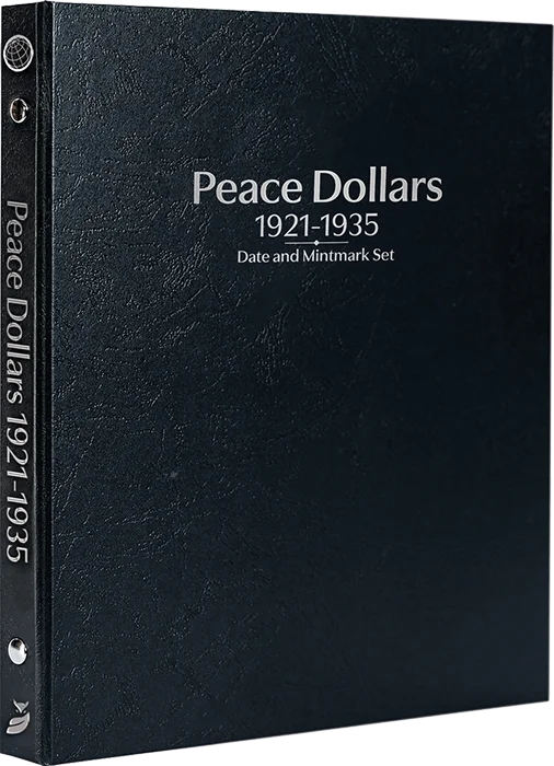 Peace Dollars 1921-1935, Date & Mintmark Set P, D & S (Black)