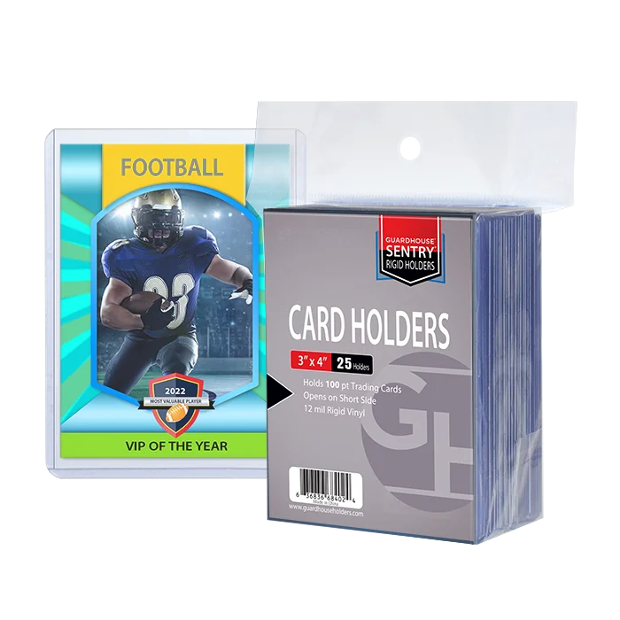 Trading Card Sentry Holders - 3 x 4 - 100 pt Cards