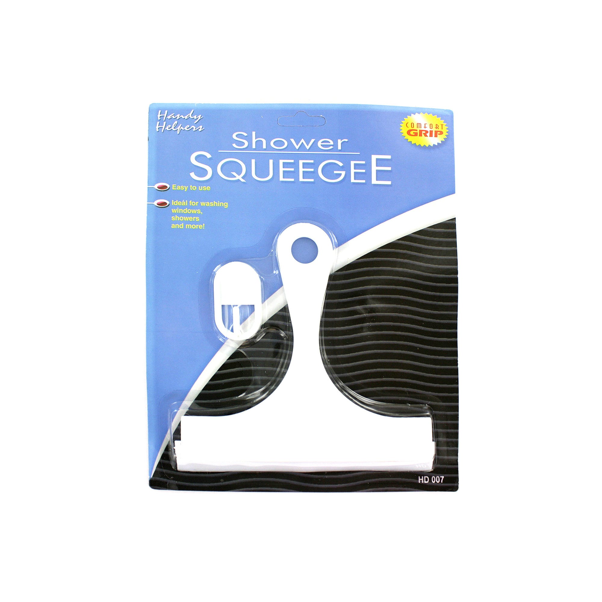 Bulk 24-Pack: Shower Squeegee with Hanging Hook