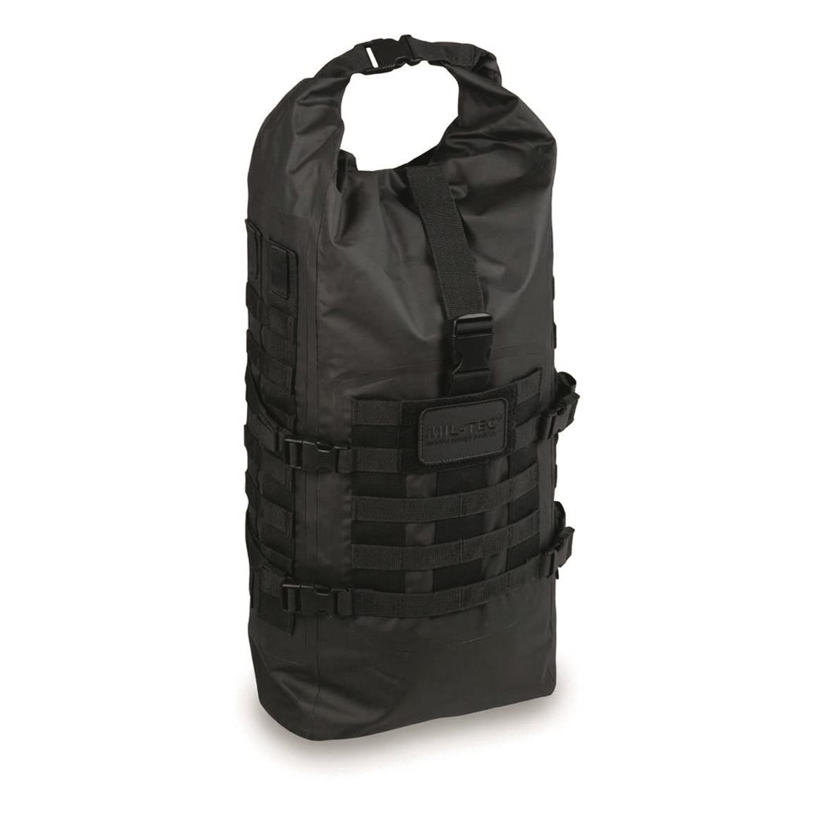 Mil-Tec 35L Tactical Seals Dry Bag, Black — Black / 35L