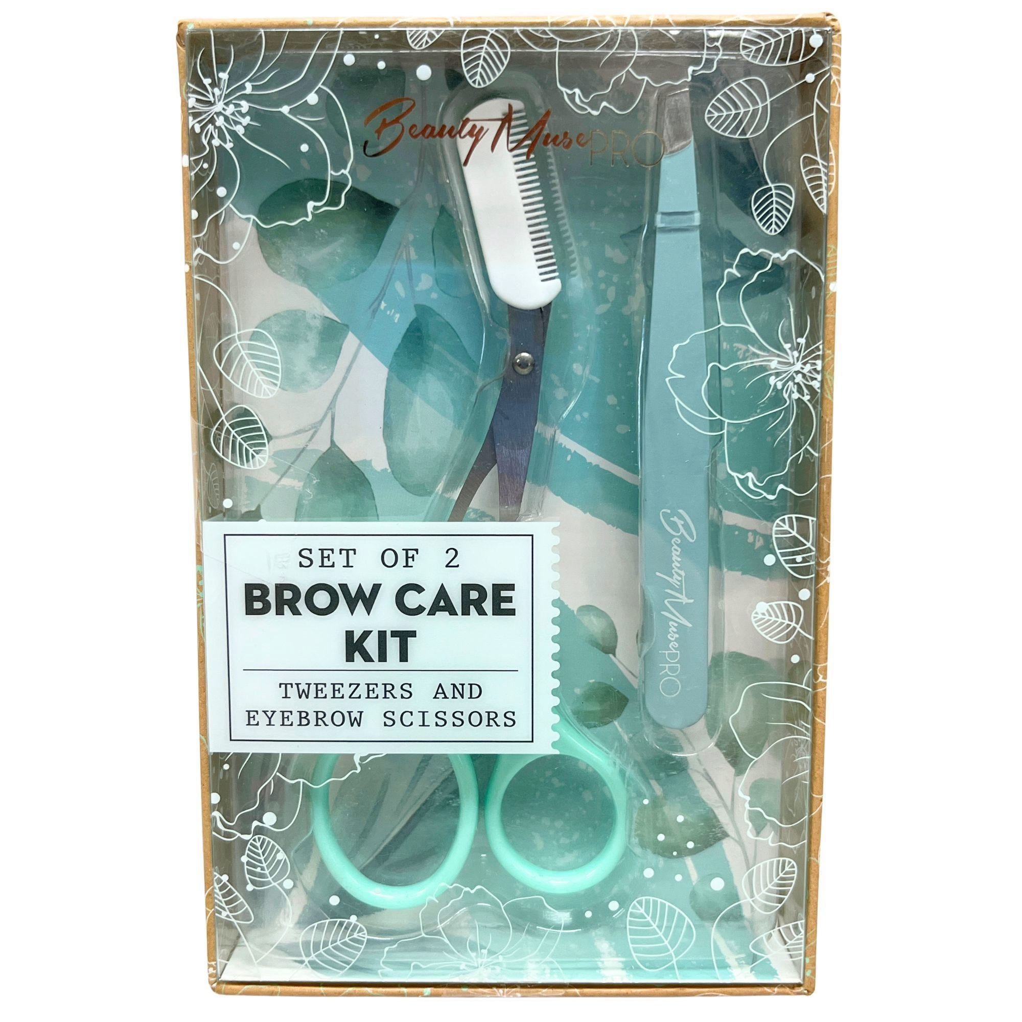 Bulk 18-Pack: Beauty Muse Pro 2 piece Brow Care Kit in Light Blue