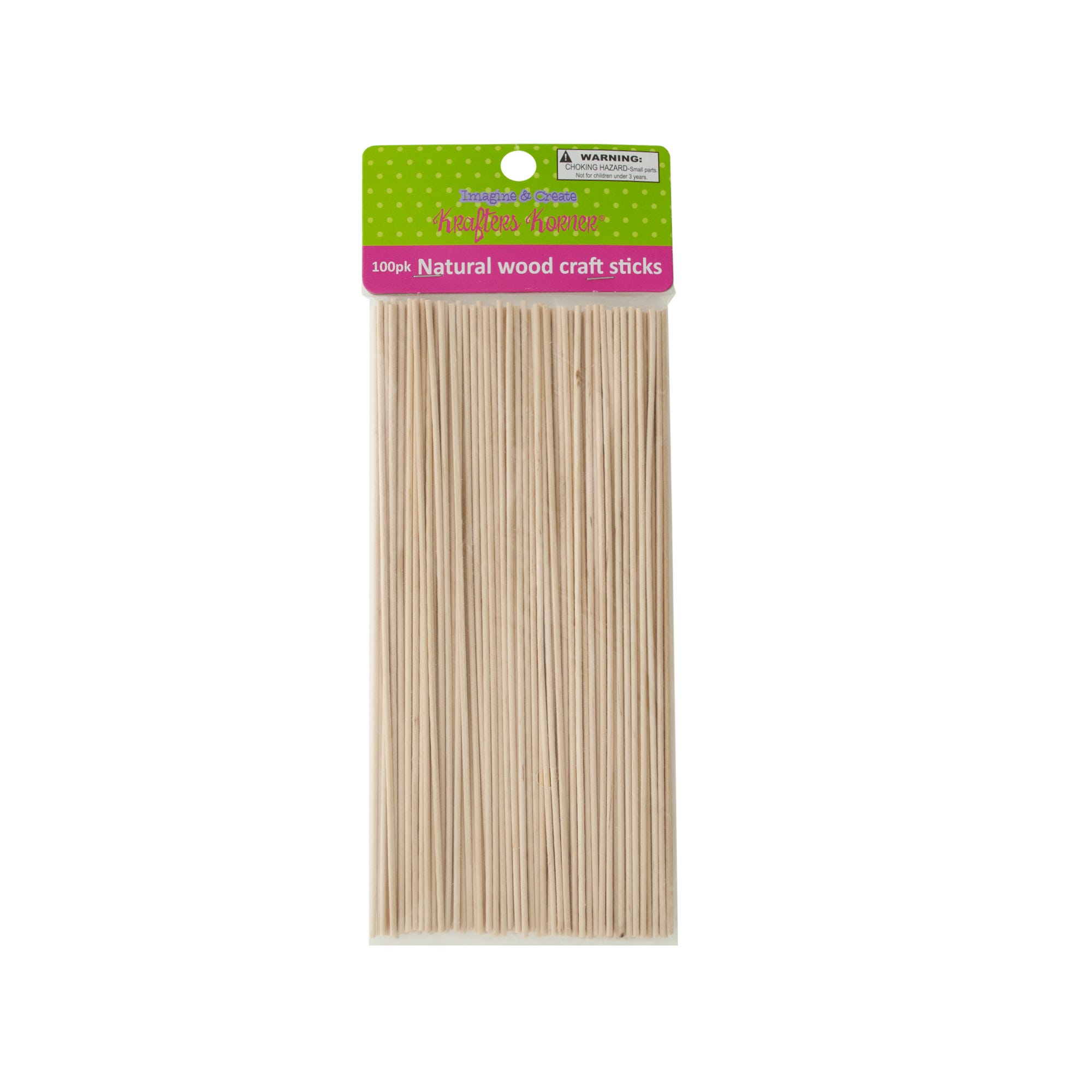 Bulk 24-Pack: Skinny Natural Wood Craft Sticks