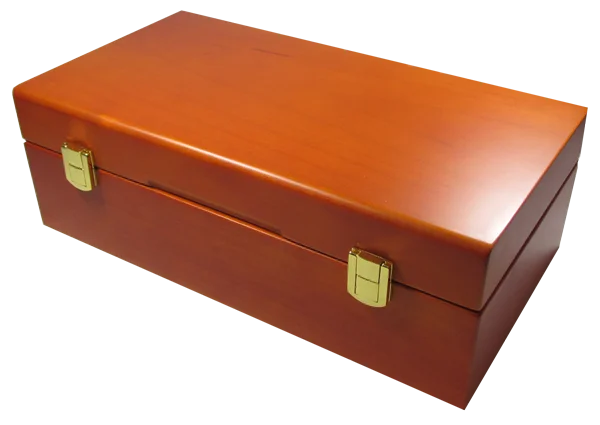 Wood Display Box - 50 PCGS or NGC Slabs - Teak