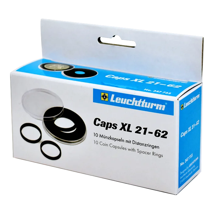 62mm - Coin Capsules (pack of 10) - CAPSXL62