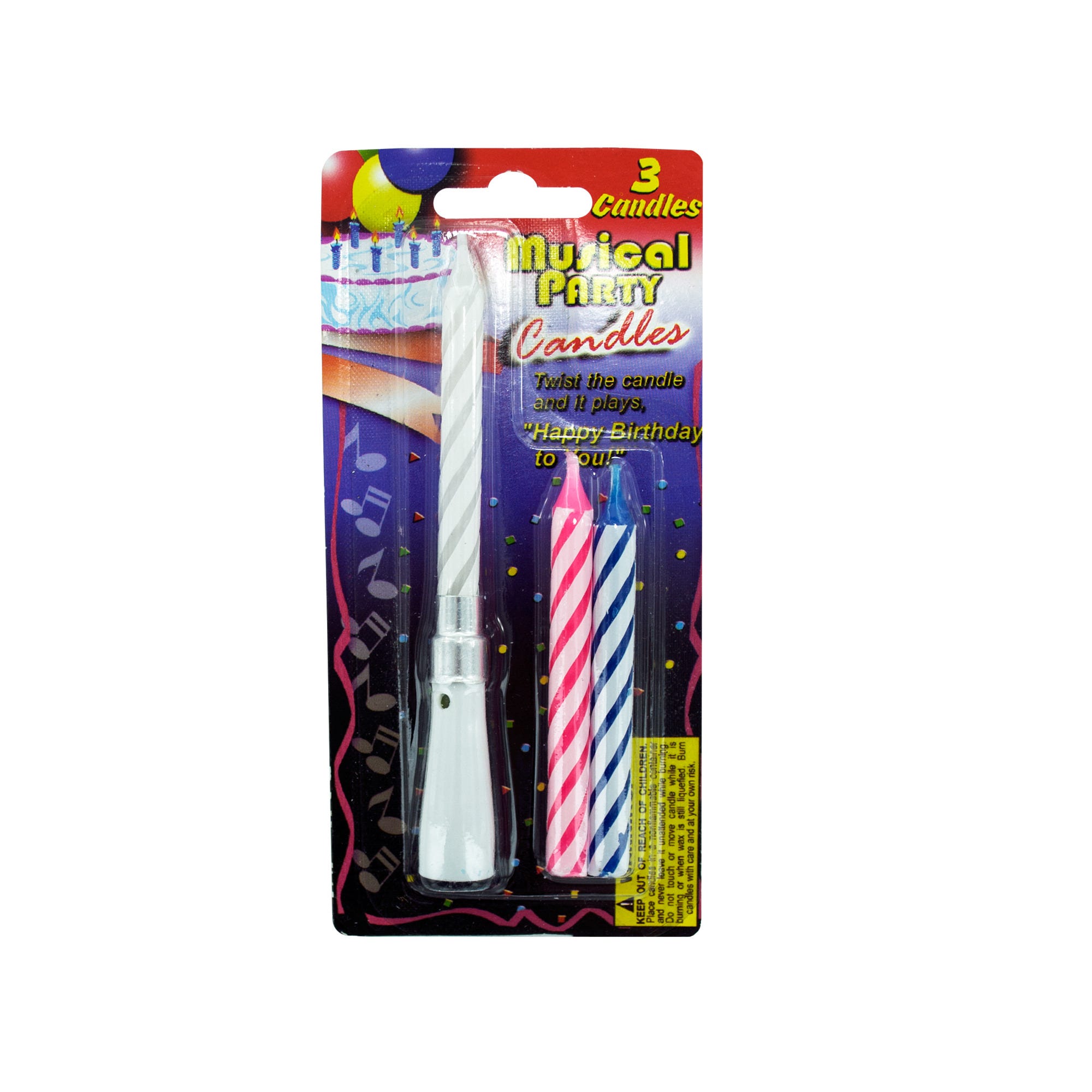 Bulk 48-Pack: Musical Party Candles