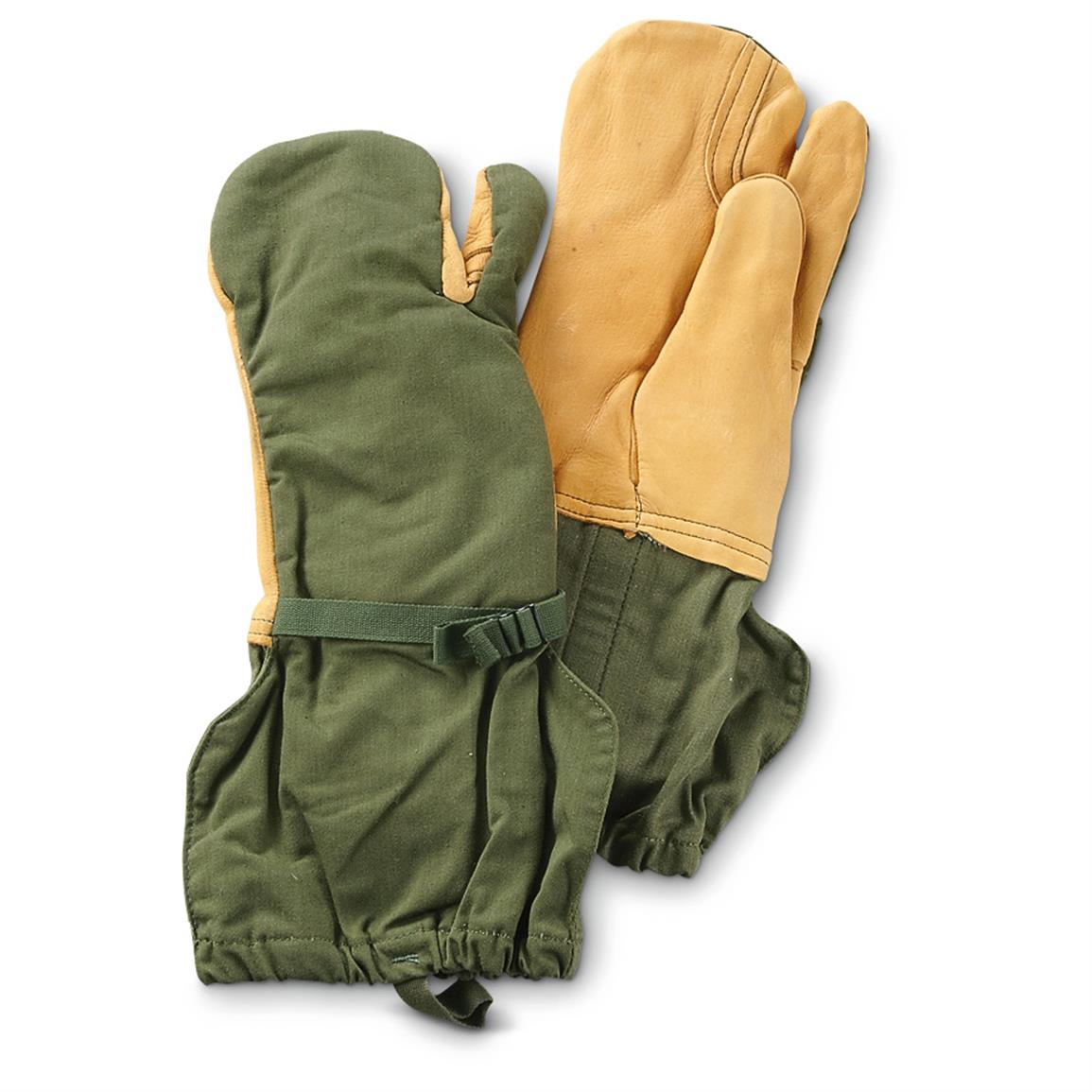 U.S. Military Surplus M65 Trigger Finger Mitten Shells, Used — MEDIUM