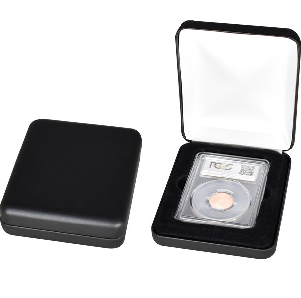 One Slab Metal Shell Slab Box - Black Leatherette