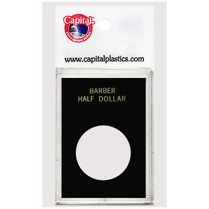 Capital Plastics Caps Coin Holder - Barber Half Dollar