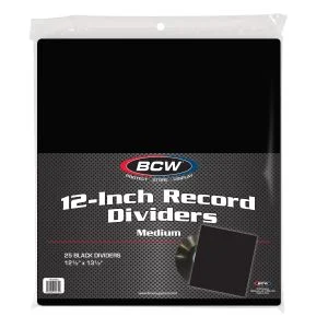 12-Inch Record Divider - Medium - Black
