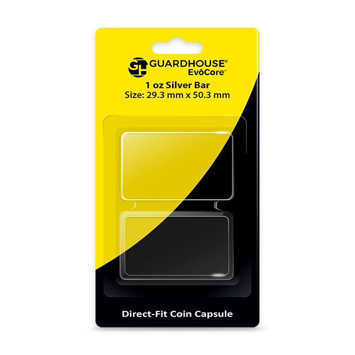 1 oz Silver Bar Direct Fit EvoCore Capsule - Retail Card