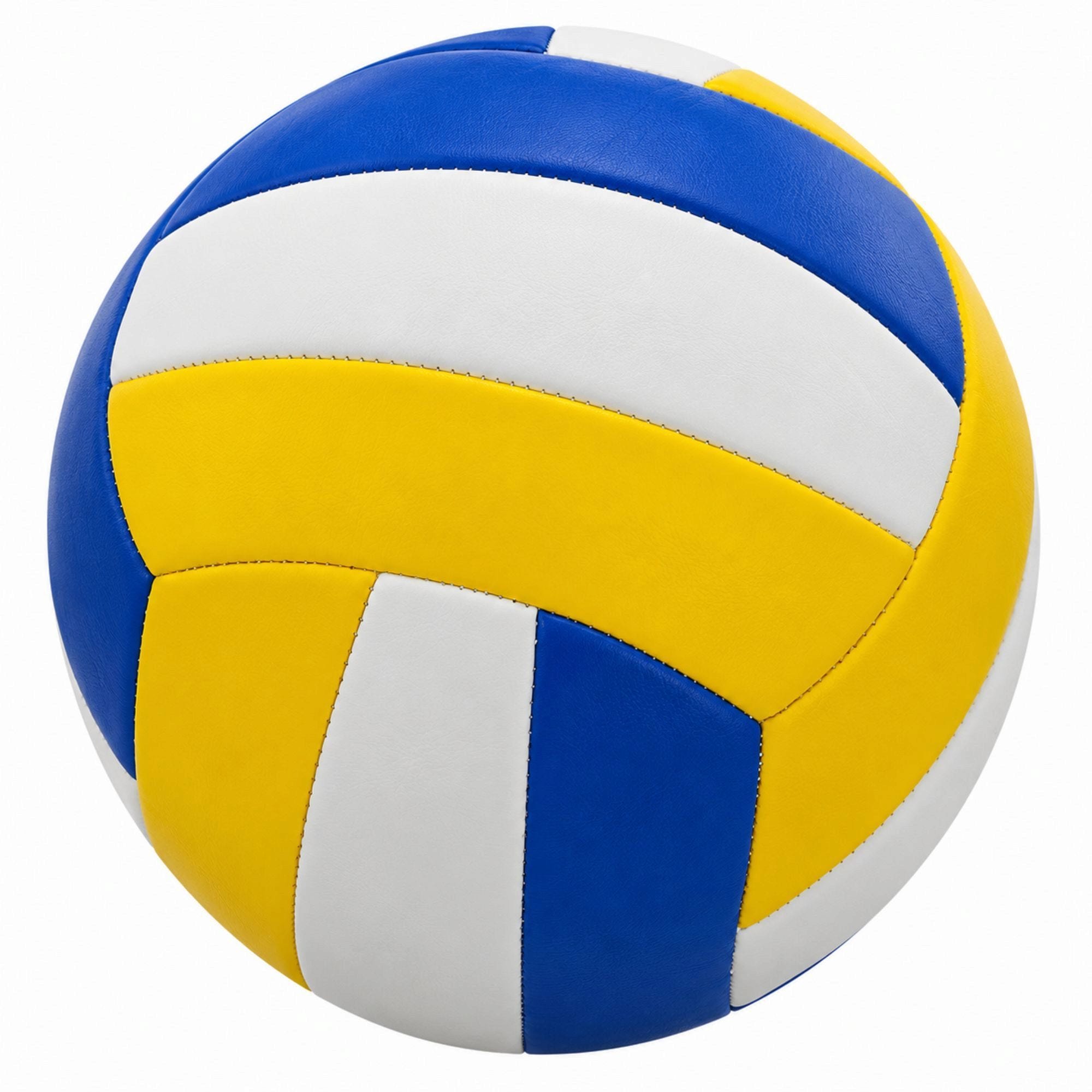 Bulk 25-Pack: Size 5 Yellow & Blue Volleyball
