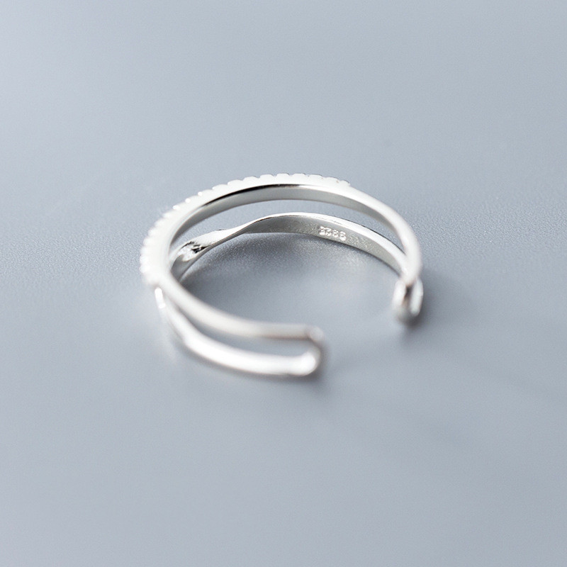 Twisted Double Row Drill Adjustable Hand Jewelry — As shown