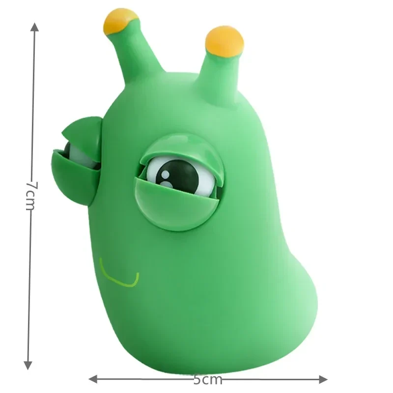 Pop-eye green slug squeeze toy, 1 or 3 — representative supplier photograph