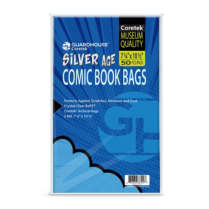 Coretek Comic Book Bag (2mil BoPET) - Silver