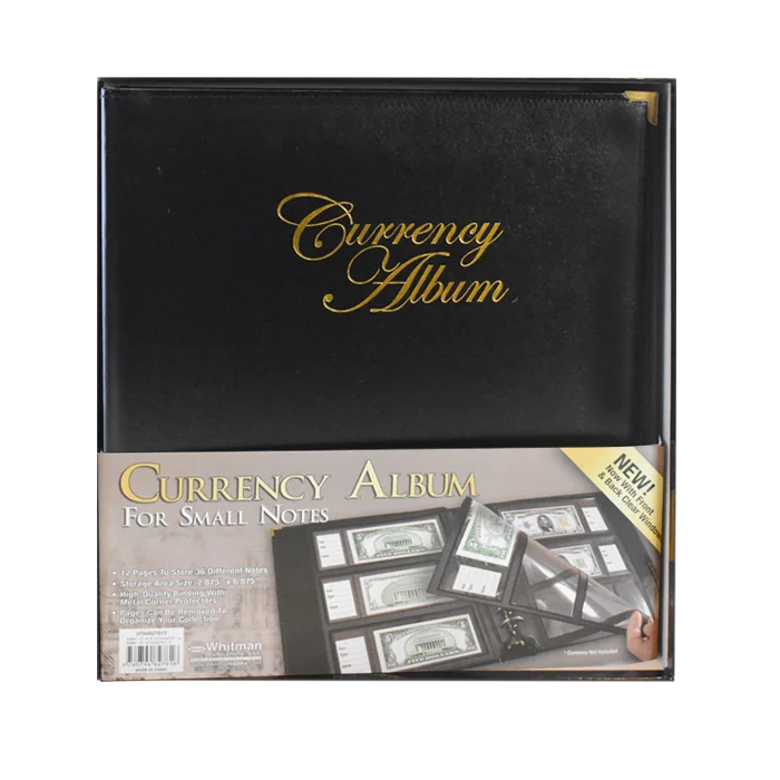 Whitman Premium Currency Album - Modern Notes - Clear View