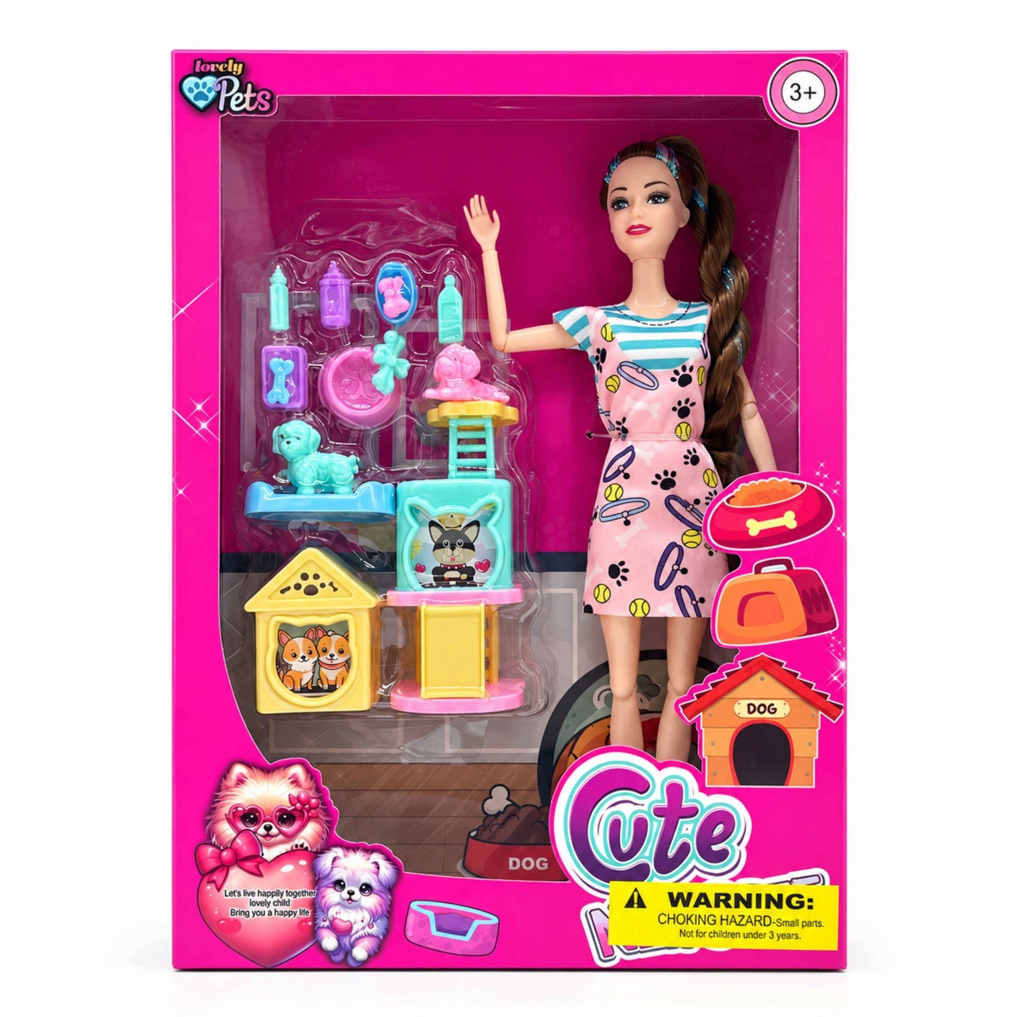 Bulk 12-Pack: Doll and Pet House Accessory Play Set