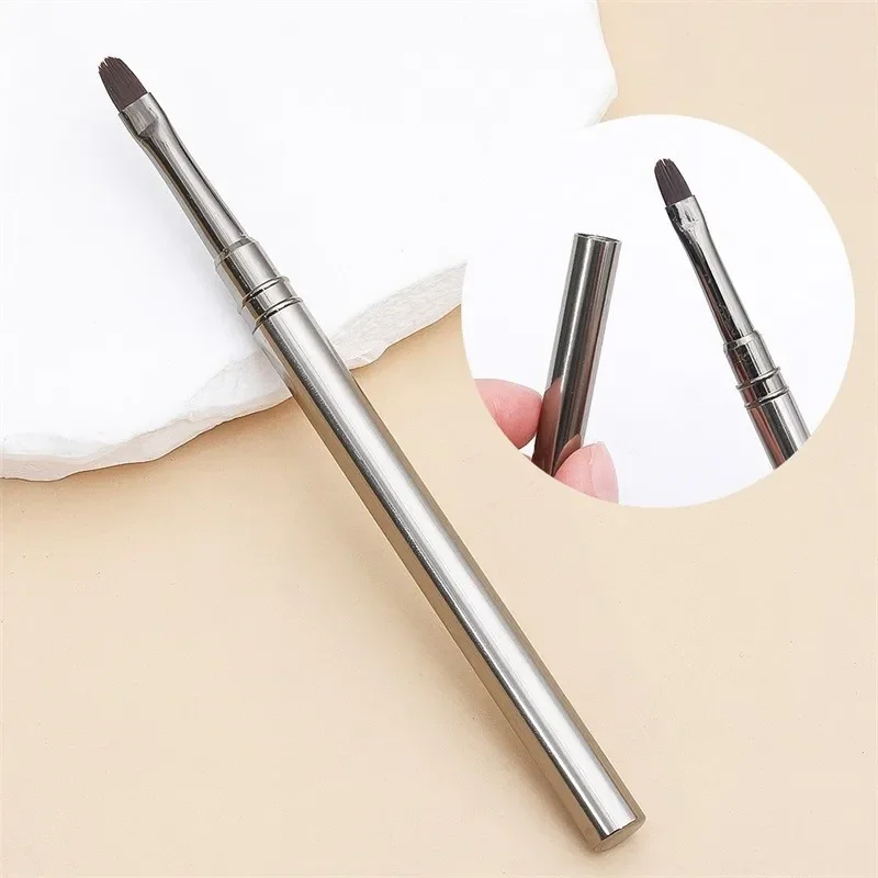 Nail gel brush pen with cap, round gel or fine liner tip — representative supplier photograph