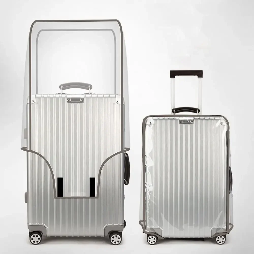 Clear PVC suitcase cover, 16 to 28 inch