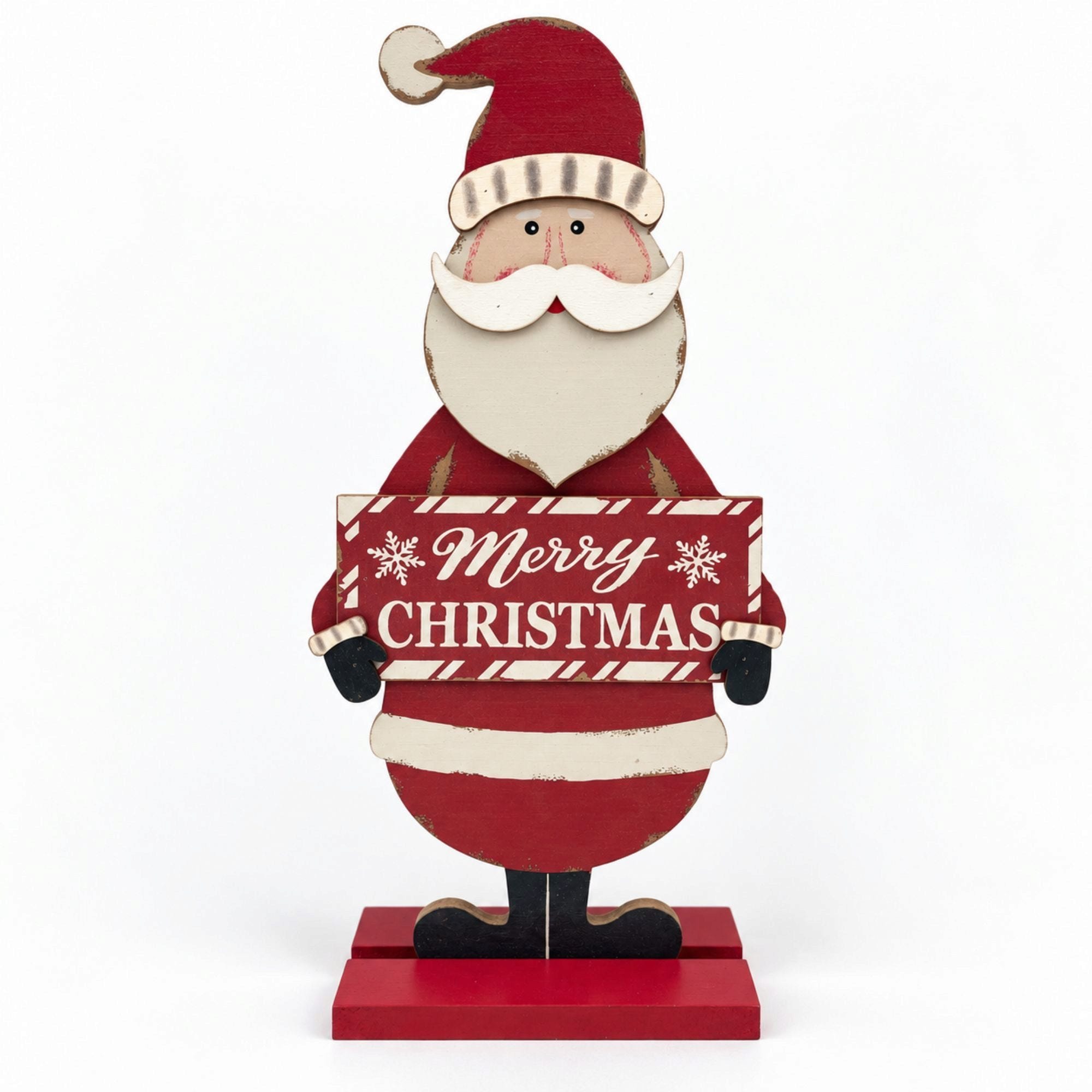 Santa's Merry Christmas Tabletop Decor (pack of 4)