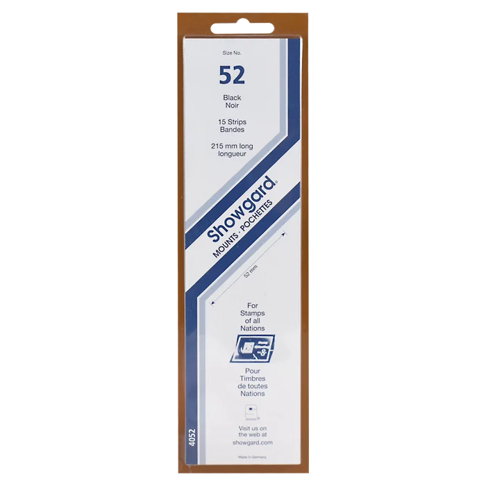 Showgard Mounts - 215mm Strips (Black) - 52x215mm
