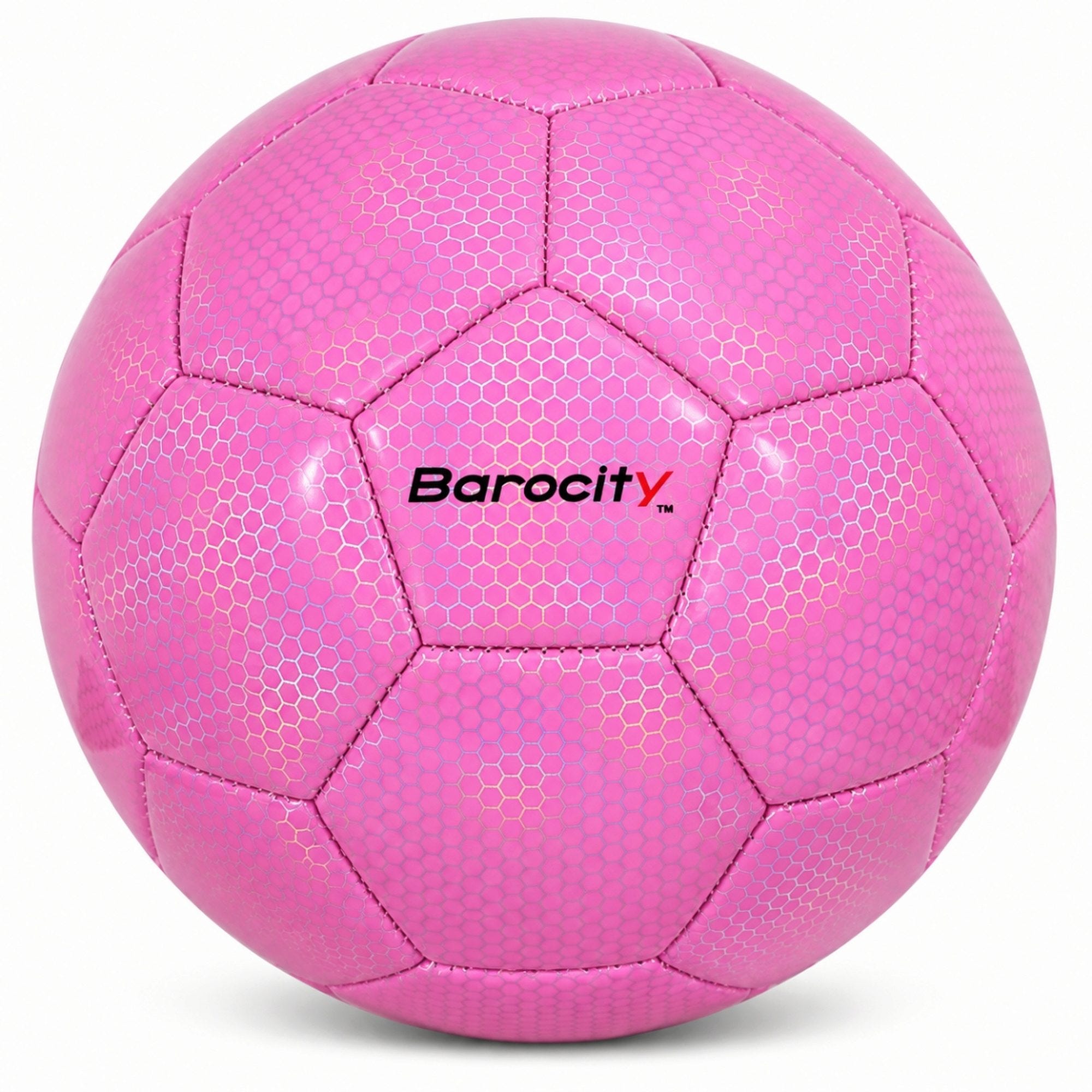 Barocity Pink Reflective Rainbow Hex Pattern Size 3 Soccer Ball (pack of 9)
