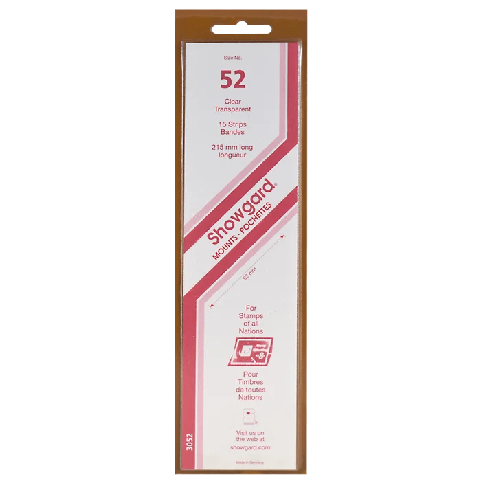 Showgard Mounts - 215mm Strips (Clear) - 52x215mm