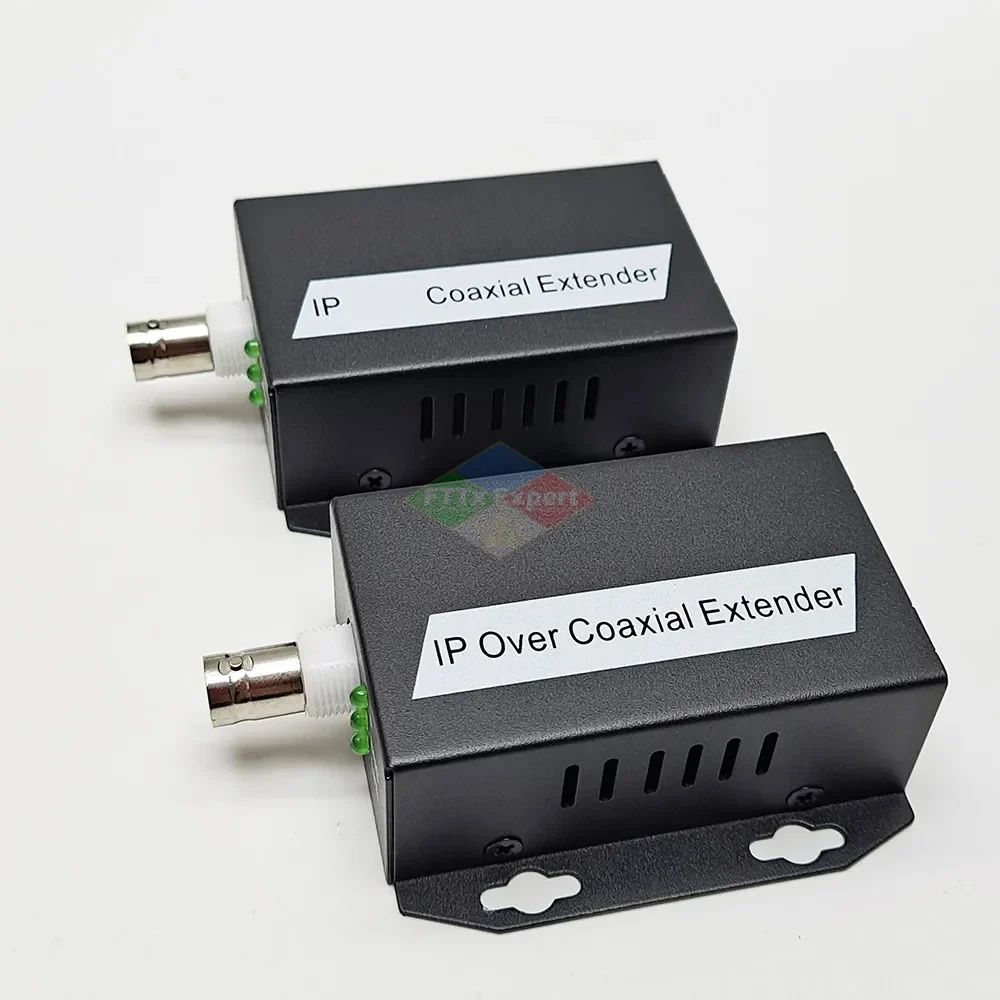 Ethernet over coax extender kit, 10/100 Mbps, BNC to RJ45, pair — representative supplier photograph