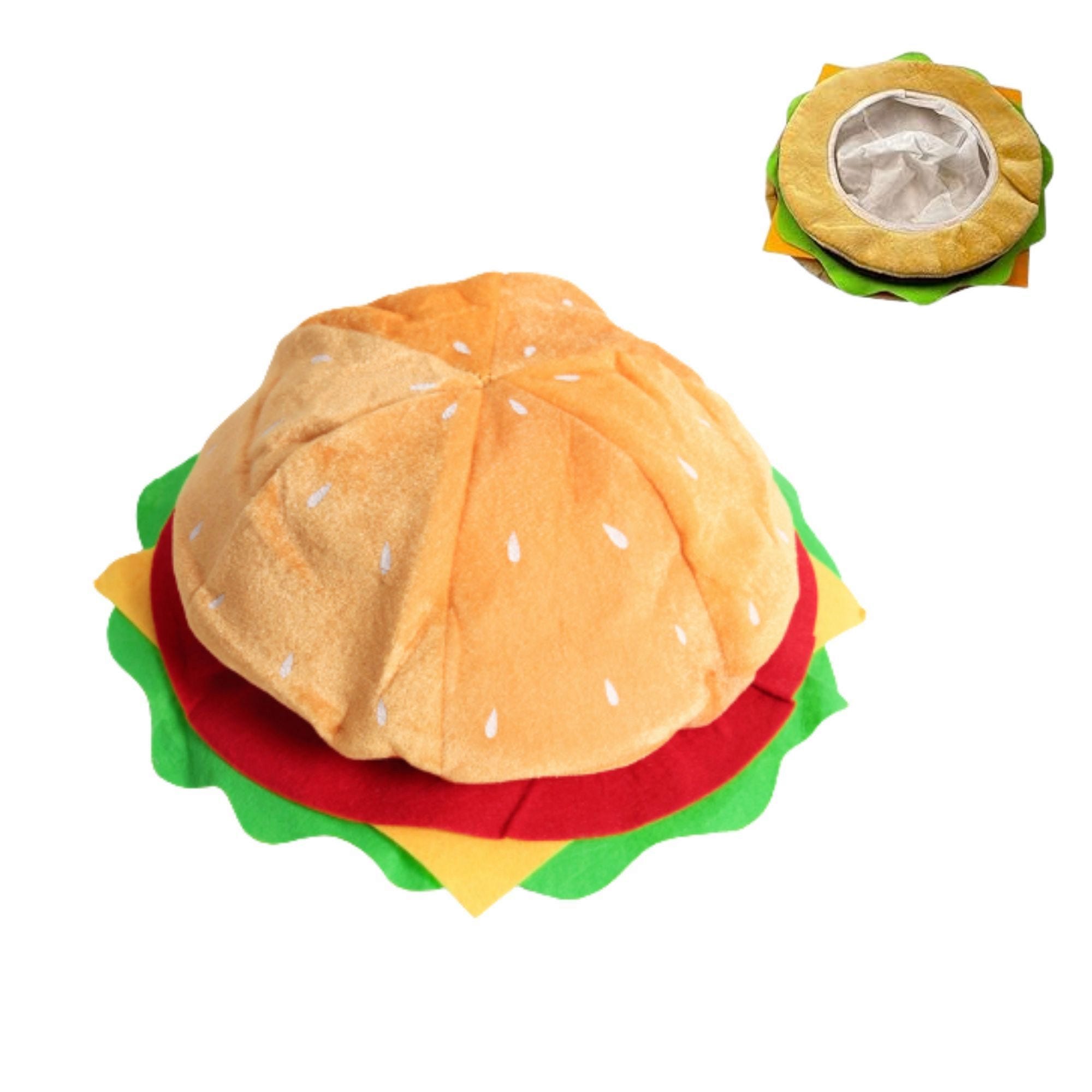 Hamburger Costume Hat (pack of 6)
