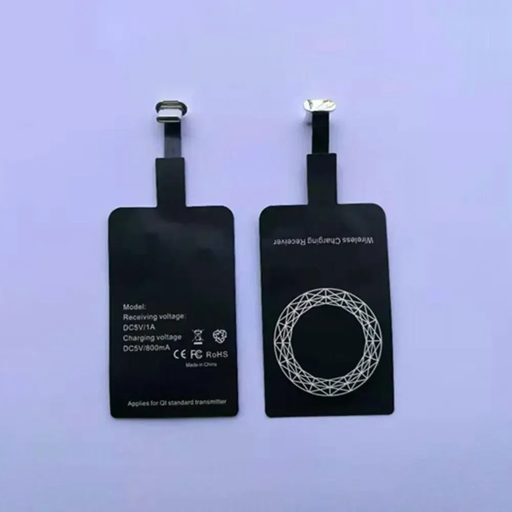 Wireless charging receiver patch for USB-C phones, 5 W — representative supplier photograph