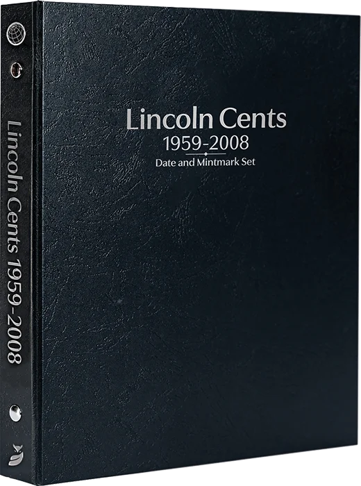 Lincoln Cents 1959-2008, Date & Mintmark Set P, D & S (Black)
