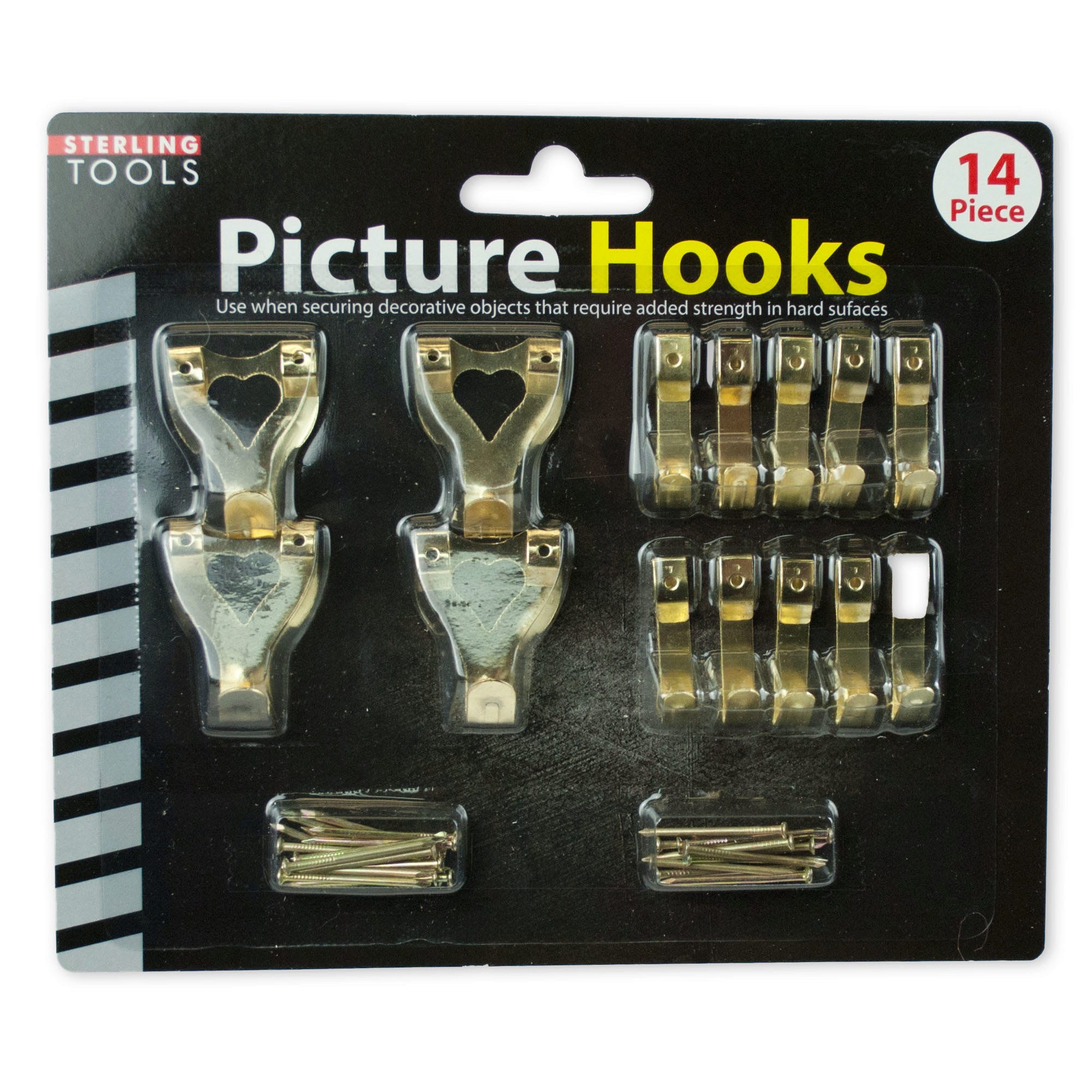 Bulk 24-Pack: Picture Hook Set