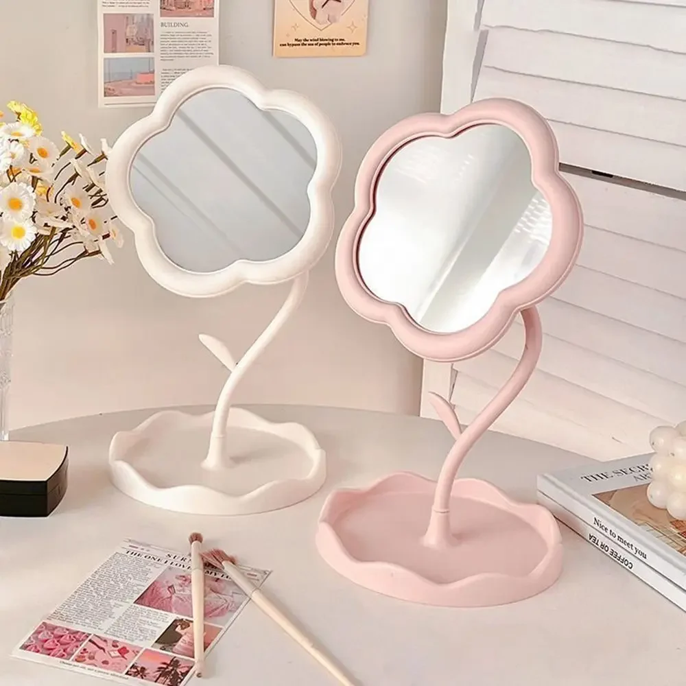 Sunflower tabletop mirror with jewelry hooks — representative supplier photograph