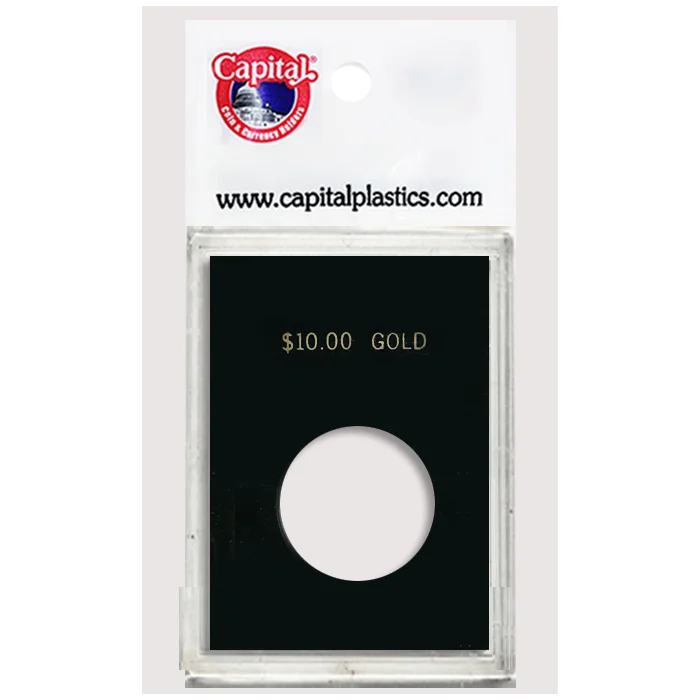 Capital Plastics Caps Coin Holder - $10 Gold