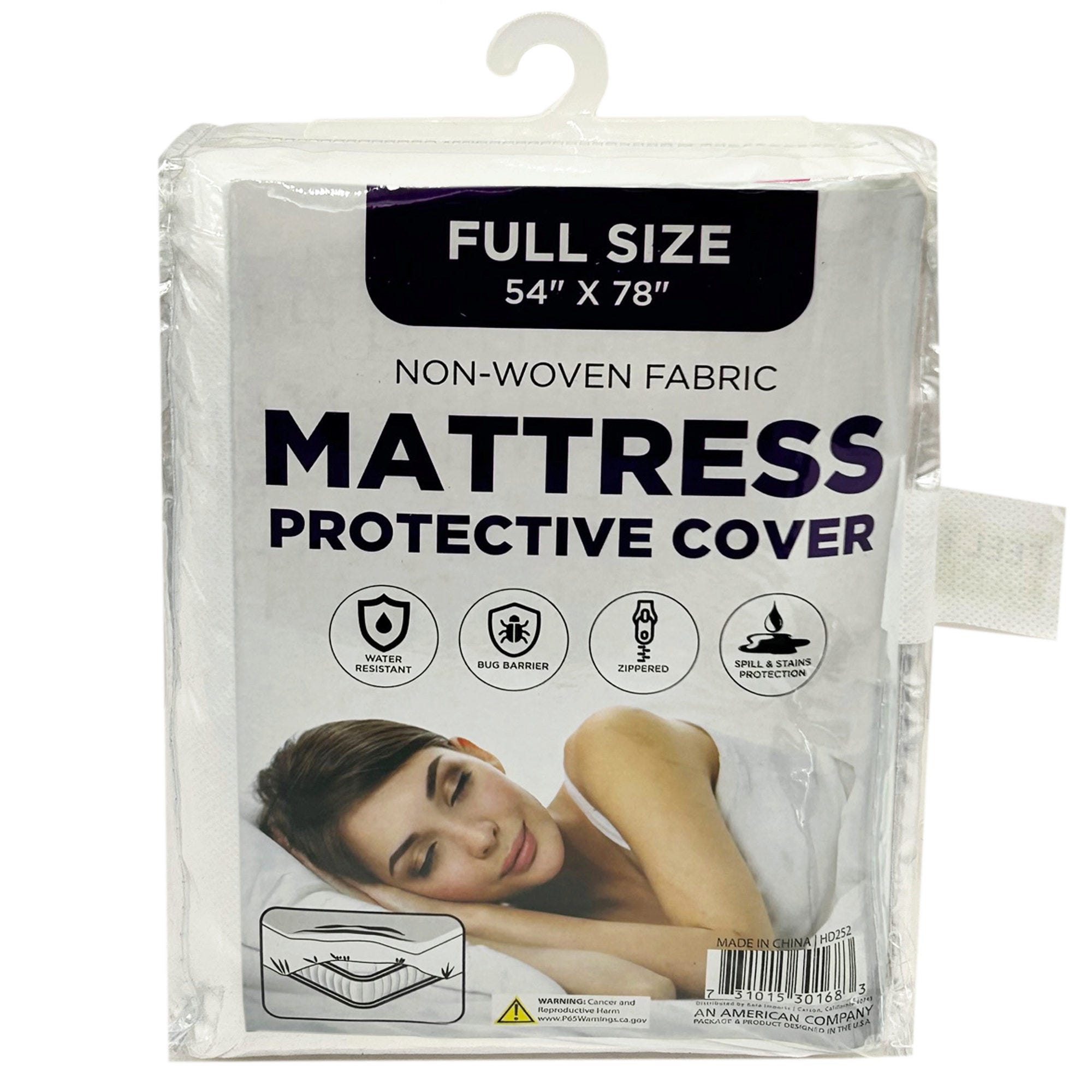 54" x 78" Full Size Non-Woven Fabric Mattress Protective Cover (pack of 4)