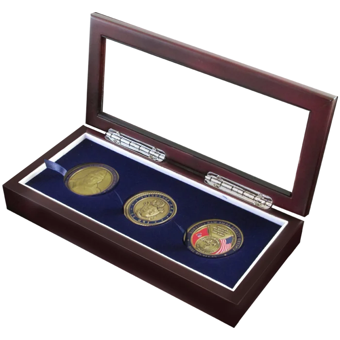 Guardhouse Glass-top Wood Display Box -GH-W1800: (3L)